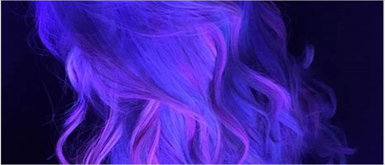 Glow hair dye